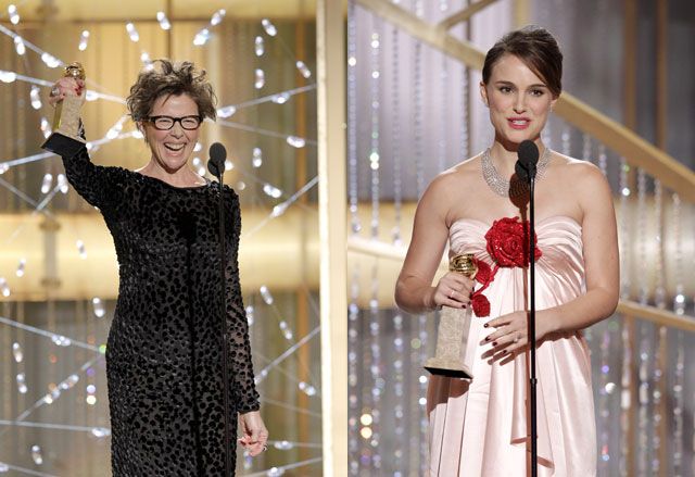 Annette Benning and Natalie Portman won the Best Actress awards for Comedy and Drama.